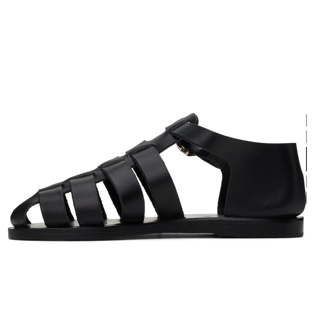 Ancient Greek Sandals Black - Picture 3 of 9